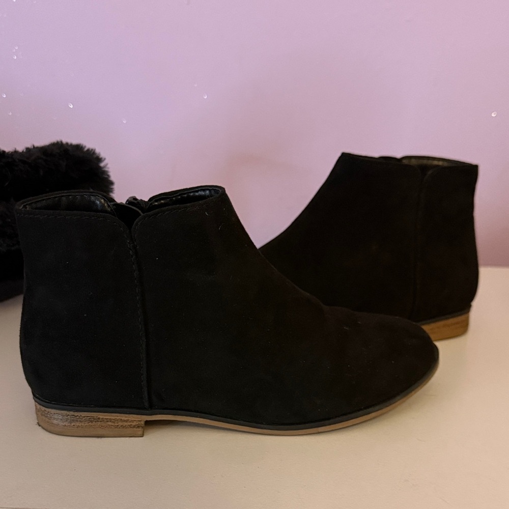Cat & Jack Black Suede Kids Boots